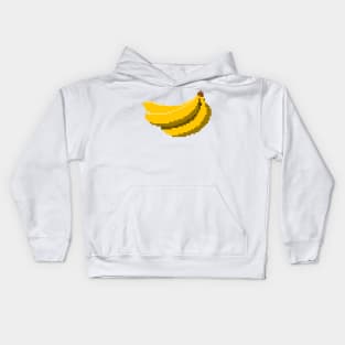 Bananas Pixel Art Kids Hoodie